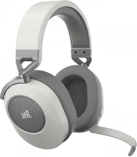 Corsair HS65 Ασύρματο Over Ear Gaming Headset με σύνδεση Bluetooth Λευκό