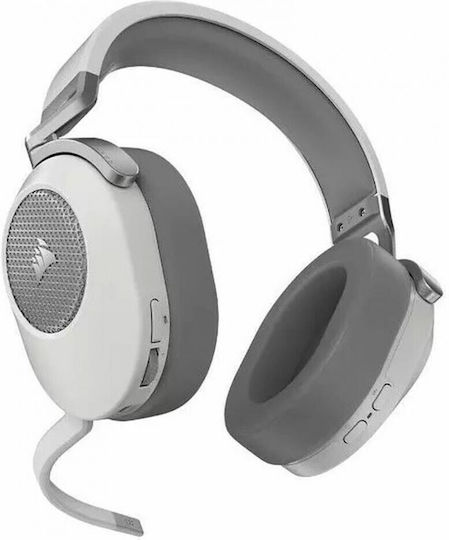 Corsair HS65 Ασύρματο Over Ear Gaming Headset με σύνδεση Bluetooth Λευκό