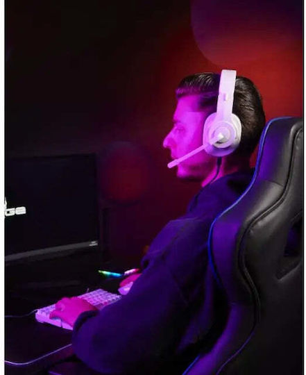 HAMA SoundZ 100 V2 Over Ear Gaming Headset με σύνδεση 3.5mm Λευκό