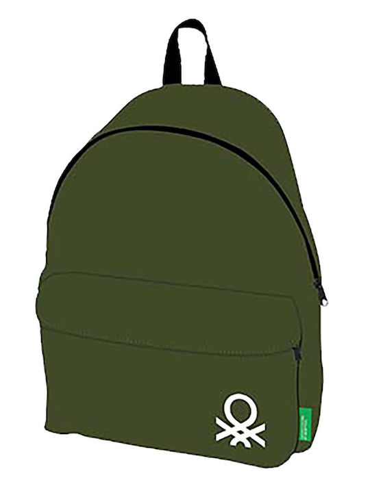 Khaki Backpack United Colors Benetton 41x30x17cm Benetton - 50-3349