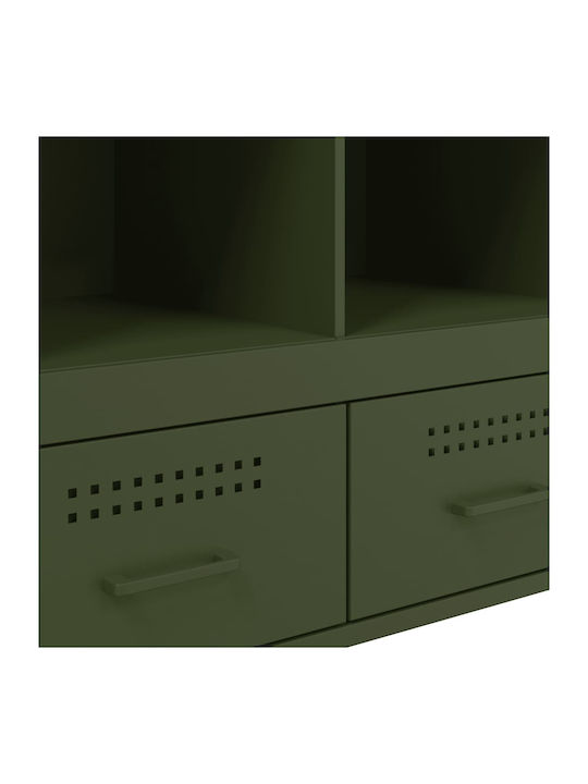 Μπουφές από Μέταλλο με Συρτάρια Λαδί 68x39x101.5cm