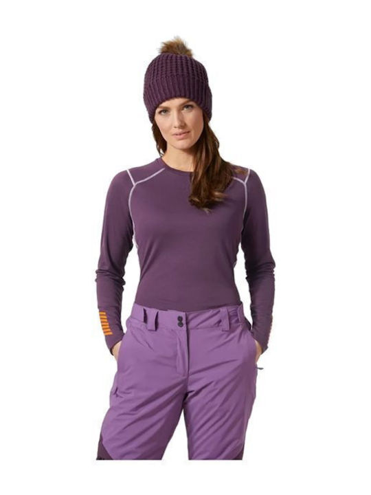 Helly Hansen Bluza termica pentru femei cu maneci lungi Albastru