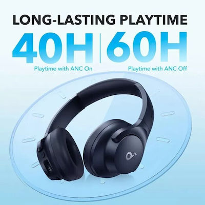 Soundcore by Anker Q20i A3004G31 Ασύρματα/Ενσύρματα Over Ear Ακουστικά και Quick Charge Μπλε