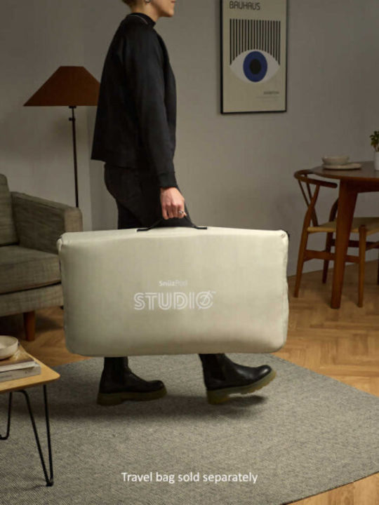 Snuz Λίκνο Snuzpod Studio Paris με Στρώμα και Πλαϊνό Άνοιγμα White