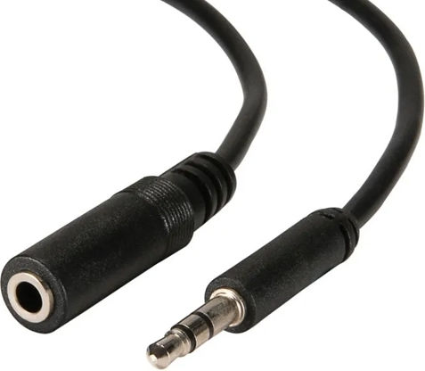 Powertech Audio Cable 3.5mm Male - 3.5mm Female Black 5.0m CAB-J010
