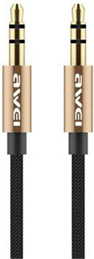 Awei 3.5mm Jack Cable 3.5mm Male - 3.5mm Male Black 1m 888117