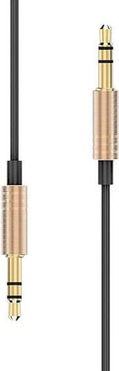 Awei 3.5mm Jack Cable 3.5mm Male - 3.5mm Male Black 1m 888117