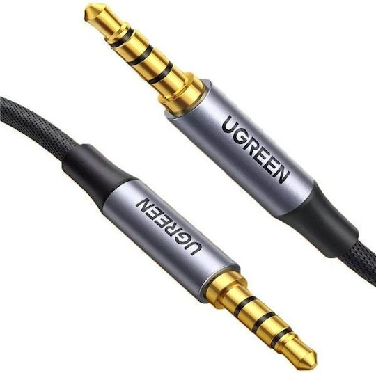 Ugreen Καλώδιο Ήχου TRRS 3.5mm male - 3.5mm male Γκρι 1.5m 20497