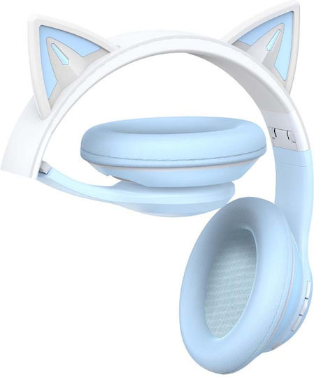 XO Bluetooth Wireless On Ear Headphones with 6.5 hours of Operation Blue
