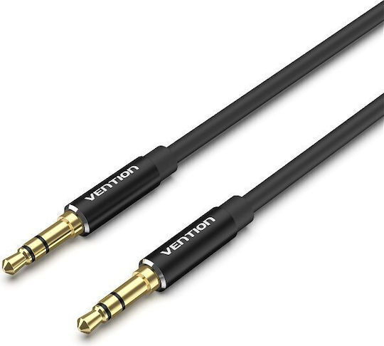 Vention 3.5mm Male To 3.5mm Male Black 5m Audio Cable With Gold Plated Terminals BAXBJ