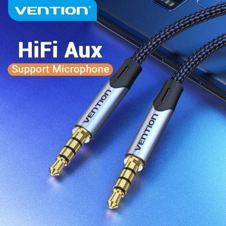 Vention 3.5mm Jack Cable TRRS 3.5mm Male - 3.5mm Male Gray 1m BAQHF