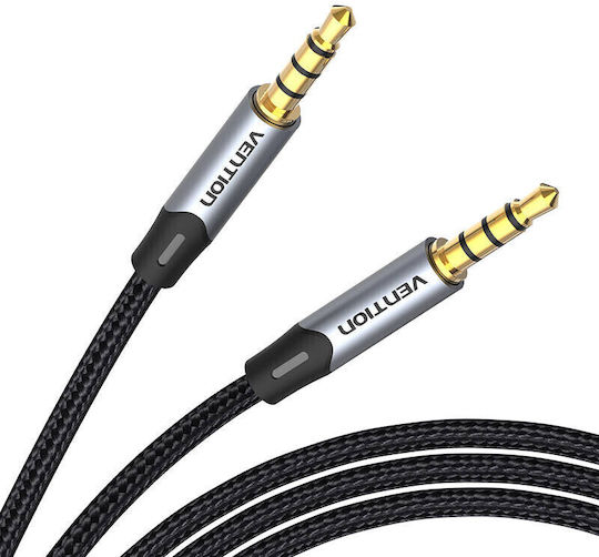 Vention 3.5mm Jack Cable TRRS 3.5mm Male - 3.5mm Male Gray 1m BAQHF