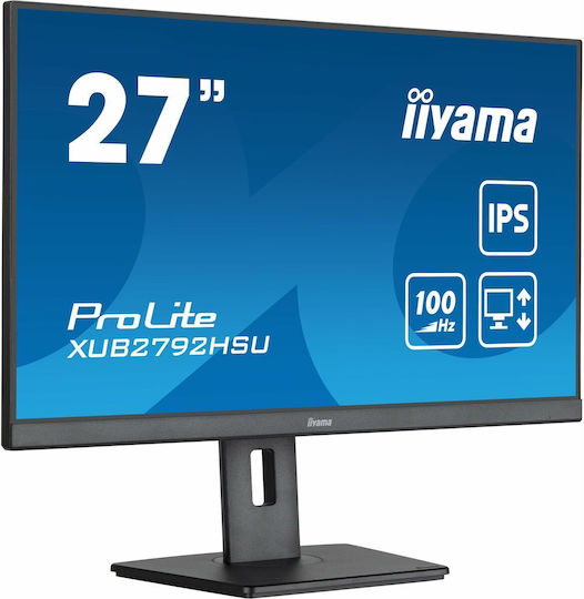 Iiyama ProLite XUB2792HSU-B6 IPS Монитор 27" FHD 1920x1080 с Време за Реакция 0.04мс GTG