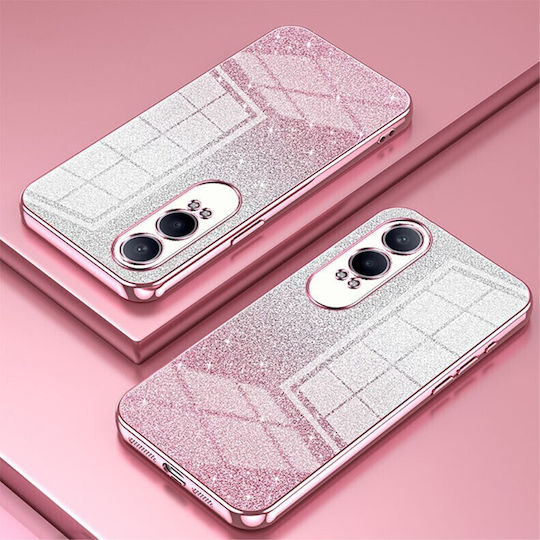 Gradient Glitter Umschlag Rückseite Silikon Transparent (OnePlus Nord CE)