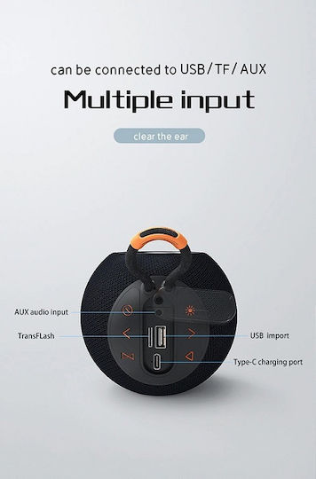 Hopestar H52 Αδιάβροχο Ηχείο Bluetooth 5W με Ραδιόφωνο και Διάρκεια Μπαταρίας έως 6 ώρες Μπλε