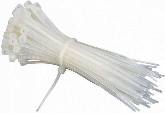 Bostik Den Braven Plastic Cable Ties 160mmx2.5mm In White Colour 100 Pieces 31918-------2