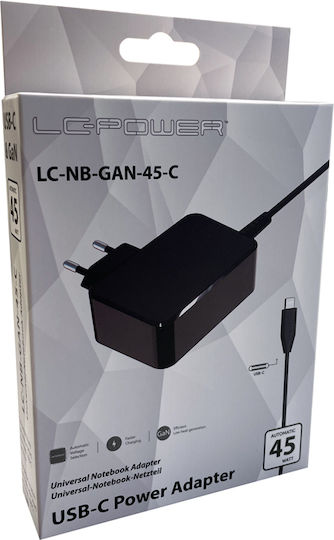 LC-Power USB-C Universal Laptop-Ladegerät 45W 20V 3A