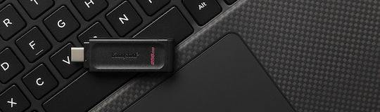 Kingston DataTraveler 70 256GB USB 3.2 Stick with connection USB-C Black