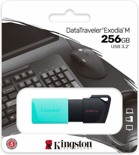 Kingston DataTraveler Exodia M 256GB USB 3.2 Stick Πράσινο