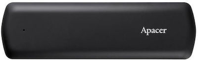 Apacer AS721 500GB USB 3.2 SSD Stick mit Verbindung USB-C Schwarz