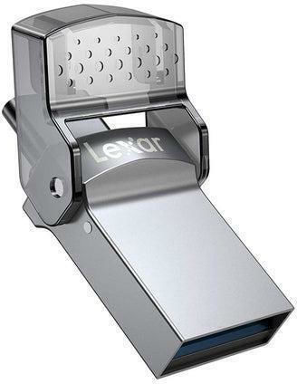 Lexar JumpDrive Dual Drive D35c 128GB USB 3.0 Stick με σύνδεση USB-A & USB-C Ασημί