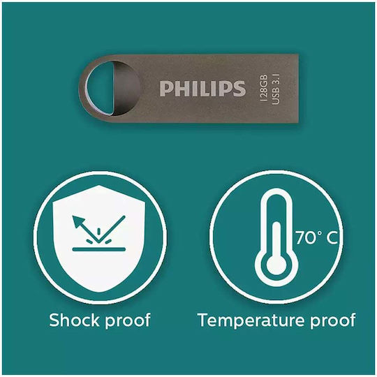 Philips Moon 128GB USB 3.1 Stick Argintiu