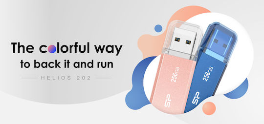Silicon Power Helios 202 128GB USB 3.2 Stick Rose Gold
