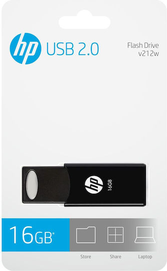 HP v212w 16GB USB 2.0 Стик Черен