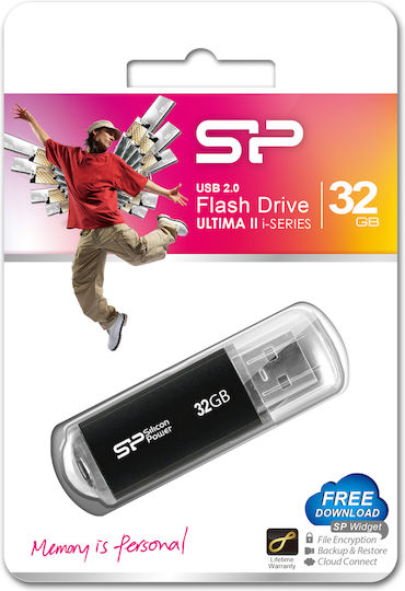 Silicon Power 32GB USB 2.0 USB-Stick Schwarz