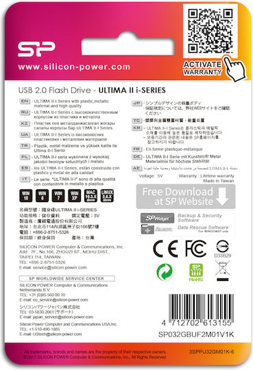 Silicon Power 32GB USB 2.0 USB-Stick Schwarz