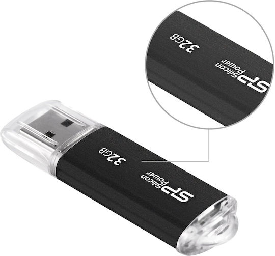 Silicon Power 32GB USB 2.0 USB-Stick Schwarz
