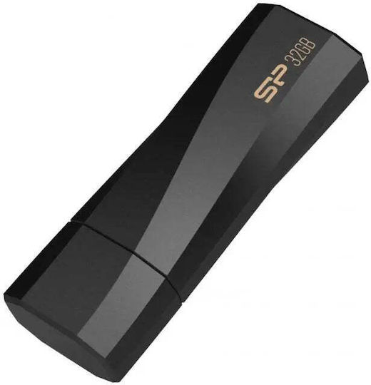 Silicon Power Blaze 32GB USB 3.2 Stick Μαύρο