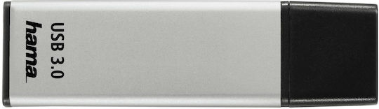 HAMA Klassischer 128GB USB 2.0 USB-Stick Silbern