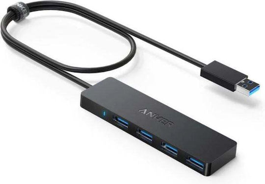 Anker Ultra Slim 4-Port USB Hub 4 USB 3.0 Ports with USB-A Connection