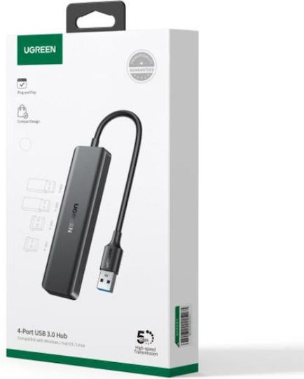 Ugreen CM219 Hub 4 Θυρών USB 3.0 με σύνδεση USB-A