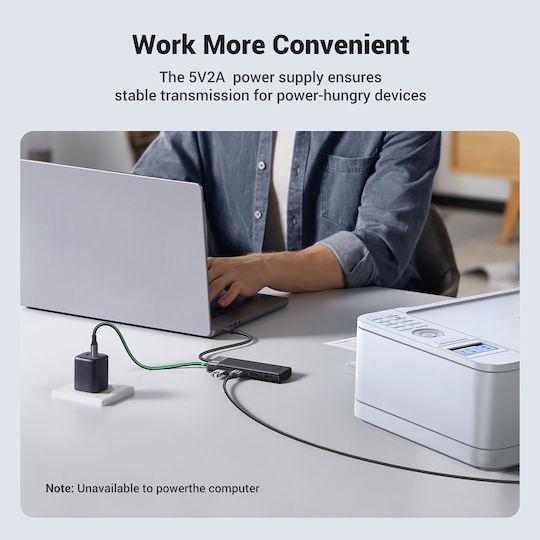 Ugreen CM219 Hub 4 Ports USB 3.0 with USB-A Connection