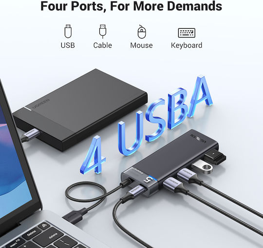 Ugreen CM219 Hub 4 Ports USB 3.0 with USB-A Connection