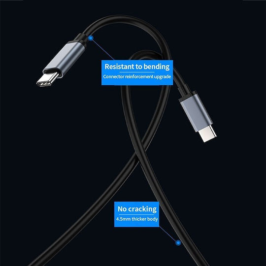 Qoltec Hub 10 Θυρών USB 2.0 με σύνδεση USB-C Γκρι