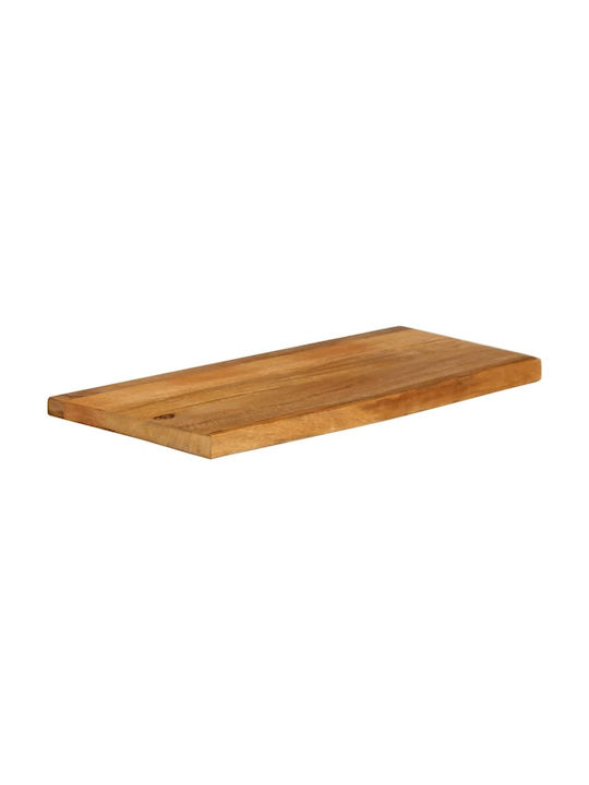 vidaXL Rectangular Table Surface made of Solid Wood Mango 70x30x2.5cm 370525 1pcs