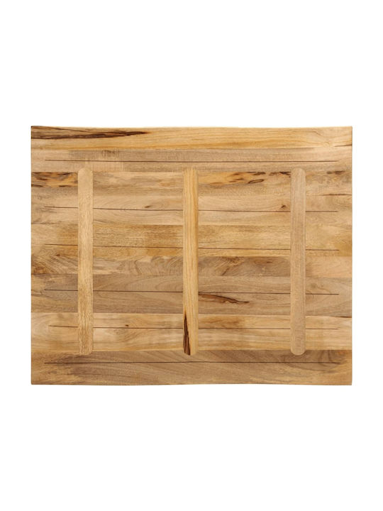 vidaXL Square Table Surface made of Solid Wood Mango 110x80x2.5cm 370677 1pcs