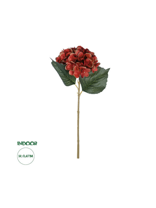 GloboStar Artificial Decorative Branch Hydrangea Red 47cm