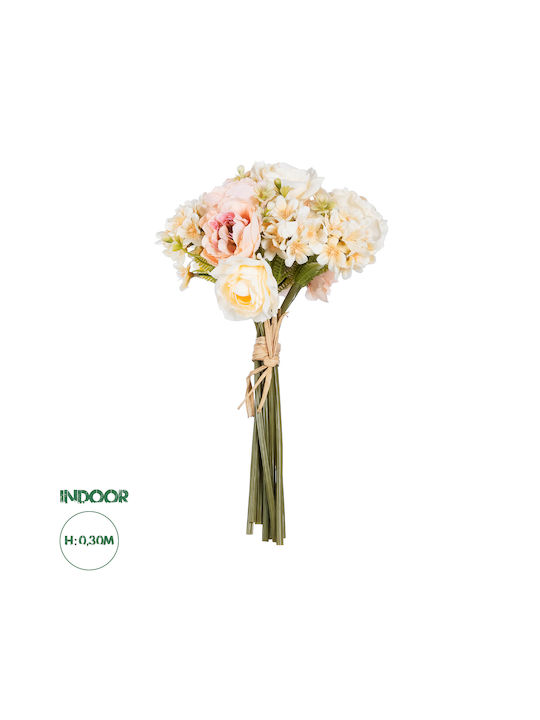 Букет от изкуствени цветя Peony Multicolour 26см GloboStar