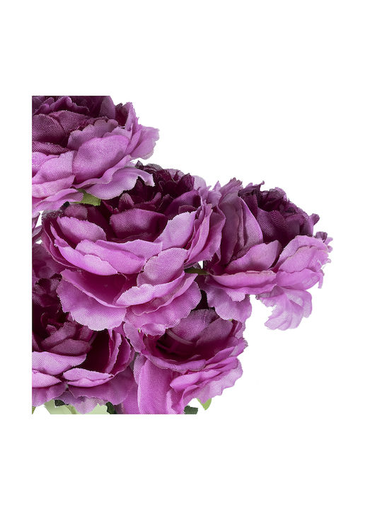 Decorative Artificial Flower Peony Purple 45cm GloboStar