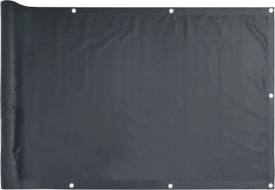 vidaXL Sonnensegel Gray auf Rolle mit PVC-Beschichtung 0.75x5m