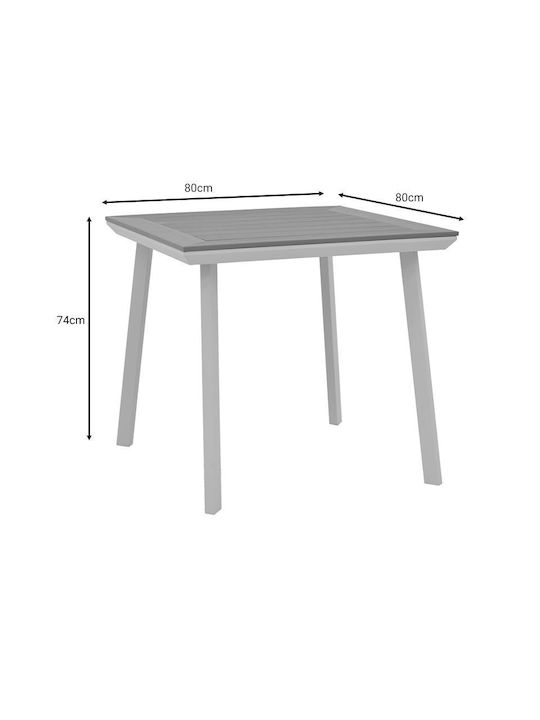 Synergy Pine Dining Room Set for Small Outdoor Spaces 3 Pieces White