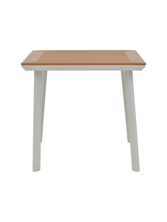 Synergy Pine Dining Room Set for Small Outdoor Spaces 3 Pieces White
