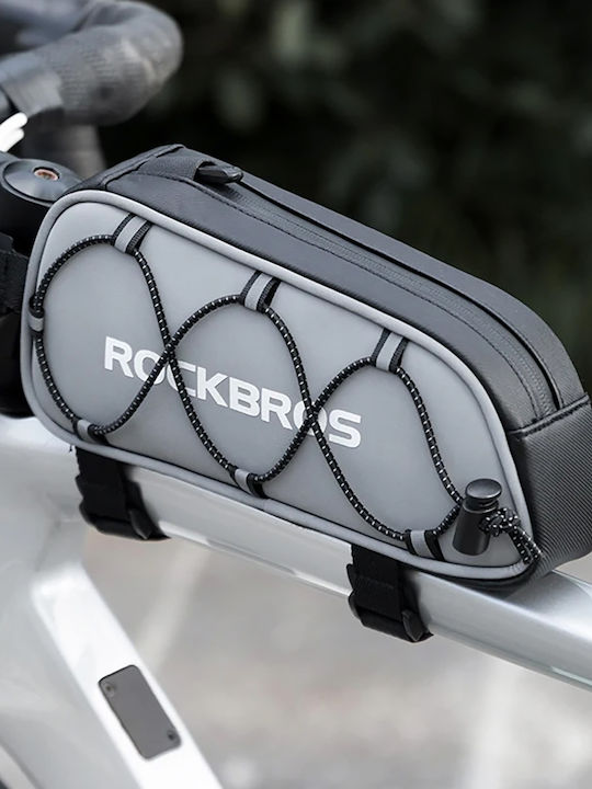 Rockbros Τσαντάκι Σκελετού Ποδηλάτου Ασημί