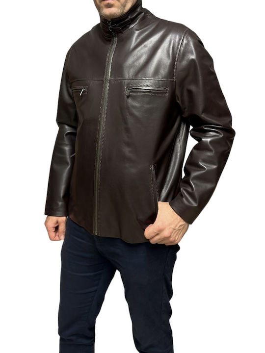 MARKOS LEATHER Herren Jacke Leder CAFE