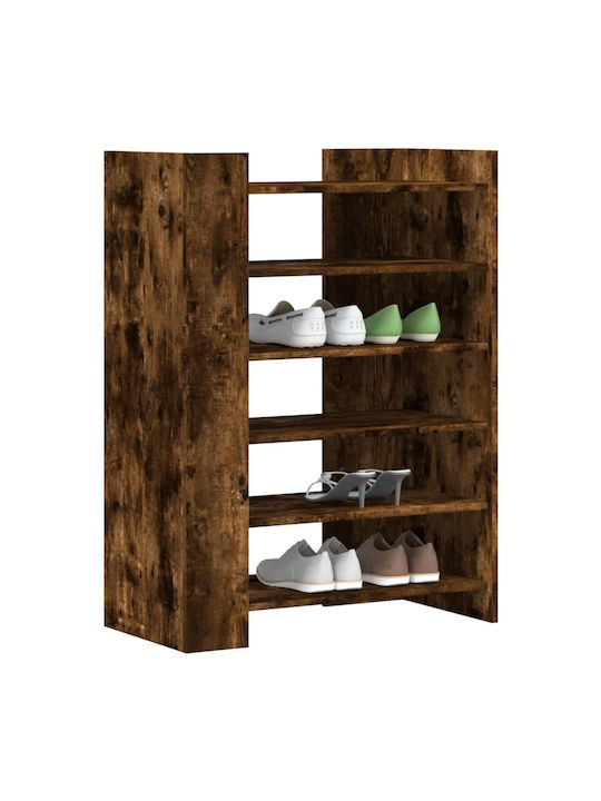 Wooden Shoe Organizer Brown 74.5x37.5x100cm