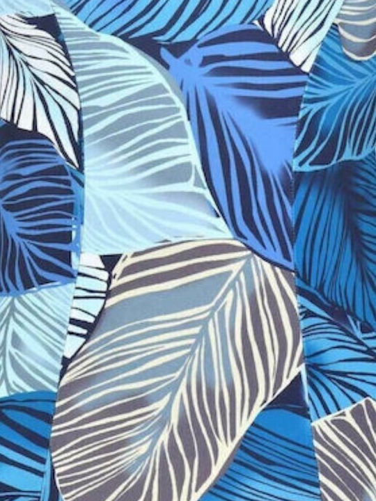 One Piece Swimsuit For Large Bust Floral Blue
